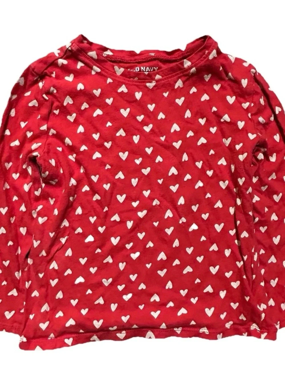 Toddler Girl Long Sleeve Shirts Hearts Floral Winter Size 4T